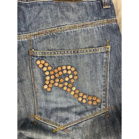 Rocawear logo Jeans Pants Denim medium Blue Mens 38 Hip Hop Skater - Picture 7 of 9